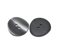 15 mm /18 mm /21 mm /25 mm /30 mm Resin Buttons Irregular, Black, 15mm 10 Pcs