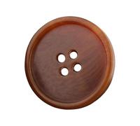 15 mm-27 mm Resin Round Buttons, Brown, 22mm 10 Pcs
