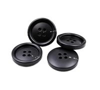 15 mm-34 mm Black Round Clothing Buttons, Color 15, 25mm 10 Pcs