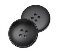 15 mm-37 mm Black Round Clothing Buttons, Color 10, 25mm 10 Pcs