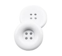 15 mm-37 mm Color Resin Large Round Edge Buttons, Color 1, 20mm 15 Pcs