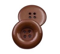 15 mm-37 mm Color Resin Large Round Edge Buttons, Color 11, 30mm 10 Pcs