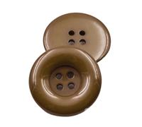 15 mm-37 mm Color Resin Large Round Edge Buttons, Color 20, 25mm 10 Pcs