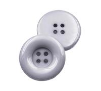 15 mm-37 mm Color Resin Large Round Edge Buttons, Color 4, 20mm 15 Pcs