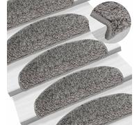 15 Non Slip Stair Mats 100% Polypropylene Noise Reducing Washable Double Sided Adhesive for Secure Grip Safe Protect for Stairs Indoor Outdoor Use