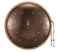 15 Note Tongue Drum steel 13 inch D key Handpan Drum for Adults Tank Drum for Meditation, Yoga and Zen with Travel Bag Mallets