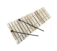 15 Note Wooden Glockenspiel Xylophone Player Plays Percussion Instrument