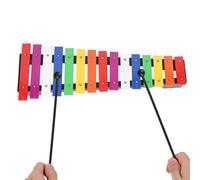 15-Note Wooden Xylophone with 2 Mallets, Colorful Keys, Glockenspiel, Xylophone Percussion Instrument for Beginners, Christmas Present Birthday, Music Tools