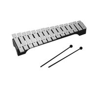 15 Note Xylophone Glockenspiel Wooden Base Aluminum Bar With Mallet Percussion Musical Instrument With Carrying Bag