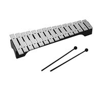 15-Note Xylophone Glockenspiel Wooden Base Aluminum Bars with Mallets Percussion Musical Instrument Gift with Carrying Bag