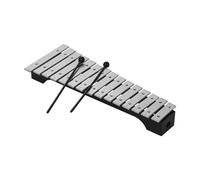 15 Note Xylophone Glockenspiel Wooden Base Aluminum Bars With Mallets Percussion Musical Instrument With Carrying Bag