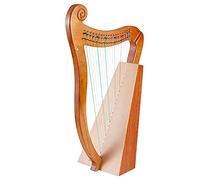 15 Nylon Strings Mahogany Wooden Harp, Best Gift For Music Lovers Beginners Kids Adults, Carved Note, With Tuning Wrench, Carry Bag And Music Score (Color : 19 strings)