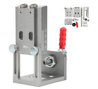 15° Oblique Drill Hole Locator | 9mm Woodworking Jig for Furniture Assembly & DIY Projects | Quick Clamp Tool with Aluminum Alloy Body for 12-22mm Boards