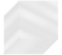 15-Pack 0.1mm 305x305 mm Blank Stencil Sheet for Vinyl,Acetate Milky Translucent PET, Silhouette, Craft Template Material