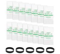 15 Pack 204814 Micron Magic HEPA Filter Plus Bags and Belts 301291 for Vacuums 205811 Model G4, G5, G6, Ultimate G Series, Diamond Edition Sentria Vacuums Sentria, Sentria II, Avalir I, II (15 Bags +