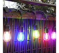 15 Pack 2W S14 E27 LED Multi Colour Festive Bulbs - Mixed Colours Party String Lights Xmas Christmas Coloured Bulbs