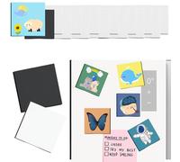 15 Pack 3 Inch Square Mini Magnetic Canvas Boards for Painting