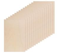 15 Pack Basswood Sheets, 300x200x3mm Unfinished Thin Wood Boards for Woodcraft Models, DIY Crafts, Painting, Engraving, Stenciling, Home Decor (300x200x3mm)