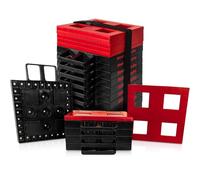 15-Pack Beefy Blocks Heavy-Duty Stackable Leveling Blocks with Interlocking Design for Extra Strength - Ideal for Leveling RVs and Campers - includes Caps