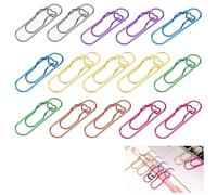 15 Pack Colorful Metal Pen Holder Clips - Clip-on Pen Holders for Notebooks