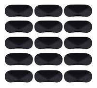 15 Pack Eye Sleeping Blindfold Soft Eye Shade Cover with Nose Pad and Adjustable Strap for Travel Sleep, Black