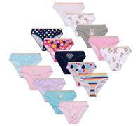 15 Pack Girls Underwear 100% Cotton | Soft & Breathable Girls Knickers with Glitter Waistband & Fun Fairies, Stars, Rainbow, Hearts Design | Everyday, Lightweight, Breathable Toddler Pants 2-13 Years