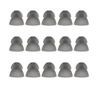 15 Pack Hearing Aid Domes, Washable Anti Static Ear Pieces Sound Amplifier Ear Pieces Hearing Aid Accessories Double Layer Open Ear Tips Silicone Earbud Tips Replacement for Seniors Large Size