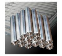 15-Pack Heavy-Duty Galvanized Steel Conveyor Rollers | 6-40 Inch Lengths 2.4"-1" Diameter | Replacement Rollers for Woodworking & Industrial Applications Silver Finish