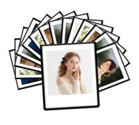 15 Pack Magnetic Photo Frames Compatible with Fujifilm Instax Square SQ1 SQ6 SQ10 SQ20 SQ40 SP-3 3x3.5” Picture Frames - Refrigerator Photo Display (Black)