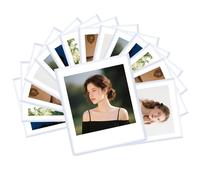 15 Pack Magnetic Photo Frames Compatible with Fujifilm Instax Square SQ1 SQ6 SQ10 SQ20 SQ40 SP-3 3x3.5” Picture Frames - Refrigerator Photo Display (White)