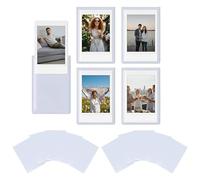 15 Pack Magnetic Photo Frames Compatible with Instax Mini EVO Mini Liplay 12 11 SE 41 40 99 90 9 8 7S -2x3” Picture Frames - Refrigerator Photo Display(White)