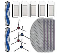 (15 Pack) N20 Plus Replacement Parts Compatible With ECOVACS DEEBOT N20 plus/ N20 Pro Plus Robotic Vacuum Cleaner, 2 Roller Brushes, 4 Side Brushes, 5 HEPA Filters, 4 Mop Pads, Accessories Kit