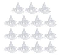 15-pack of plastic mesh cone-shaped planter pads for potted plants, breathable and drainage cover, root protector, for use at the bottom of potted plants (small size).