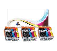 15 Pack PGI-570XL CLI-571XL Compatible with Canon 570 571 ink Cartridges Replacement For MG5700 MG5750 TS5051 TS5050 TS5050 MG6851 MG5751 MG6850 TS6050 MG5753 MG6852 TS5053 TS6051