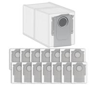 (15 Pack) QV 35S Vacuum Bags for Roborock QV 35S/ Qrevo Curv/Qrevo S/ S8 MaxV Ultra/ S8 Max Ultra/Qrevo Master/Q Revo/Q Revo Pro/Saros 10R/ Saros 10/ Qrevo Plus, Disposable Dust Bags