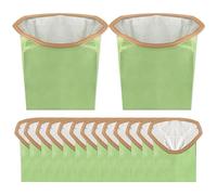 15 Pack Replacement 107314 Micro Filter Bags for ProTeam Super Coach Pro 6 GoFree Flex Pro and ProVac FS 6 Vacuum Open Triangular Collar 6 Quart