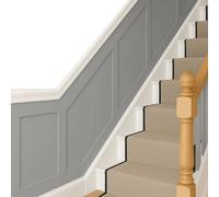 15 Pack Shaker Wall Panelling Kit 10X 100Cm & 5X 50Cm Mdf Slats Paintable Diy, Thickness: 9mm
