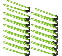 15 Pack Slingshot Rubber Bands, Catapult Elastic Bands with Leather Pouch, 38cm Long Latex Tubing for Hunting Target Practice (Green)