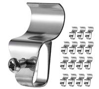 (15 Pack) Vinyl Siding Clips Hooks, No-Hole Needed Siding Hangers for Outdoor Mounted Home Security Cameras, Stainless Steel