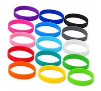 15-Pack Wristbands for Events, Multicolor Silicone Set, Waterproof Reusable One-Size for Sports Teams, Parties, Cup Marking, Group Entry and Event Organization