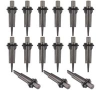 15 Packs 5/8 inch Stone Splitter, Wedge and Feather Shims, Concrete Rock Stone Splitter Hand Tools, by GENHAKON.