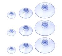 15 Packs Suction Cup, 20-30-45 mm (3 Sizes) Plastic Sucker Pads Without Hooks, Window Suckers Mushroom Head Suction Pads for Outdoor, Kitchen Bathroom Window Mirror, Round Button Suction Cups