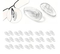 15 Pairs Silicone Nose Pads for Glasses Including Push-in,Durable & Comfortable Glasses Nose Pads,Push-in Glasses Nose Pads Silicone,Suitable for Regular Eyeglasses Sunglasses and Reading Glasses