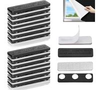 15 Pairs Strong Stick on Magnets Self Adhesive,Self-Adhesive Magnetic Strips,Magnetic Curtain Closure,Double-Sided Adhesive Curtain Magnets Clips for Curtains,Craft,DIY,Drapes,Tablecloths,Office