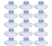15 Pcs 1.6 Inch Suction Cups, 40mm Glass Suction Pads, Clear PVC Plastic Sucker Pads Without Hook, Super Strong Suction Power Holder for Glass Windows, Wall Door, Kitchen, Bathroom and Home Decoration