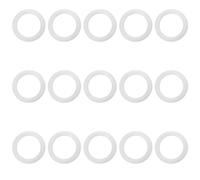 15 Pcs 1 Inch Plastic O Rings, Transparent O Rings for Crafts Crochet, Durability Plastic Ring for Curtains, DIY Blinds, Hang on, Thicker Transparent Ring Roman Shades Circle Hook Craft Tool