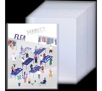15 Pcs 11'' x 17" Rigid Print Sleeve Protectors Top Loader Holder Plastic Sleeves Heavy Duty Sheet Protectors Clear Binder Sleeves Page Holder Magazine Sleeves for Photo Document Poster Comic