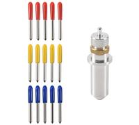 15 PCS 30/45/60 Degree Vinyl Cutter Carbide Blades with Blade Holder Blade Housing for Silhouette Cameo 3 Vinyl Cutting Machines