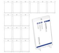 15 Pcs 35PT Plastic Card Protectors, Magnetic Card Holders, Top Loader, Trading Card Sleeves Hard, Clear Deck Protectors Card Protector Sleeves for Basketball Sports Game Trading Cards Hold