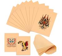 15 Pcs 3MM Tattoo Practice Skin Tattoo Fake Practice Skins Silicone Blank Tattoo Skins Double Side Fake Tattoo Skin Practice Microblading Tattoo Supplies for Beginners and Tattoo Artist 5.9 x7.8"
